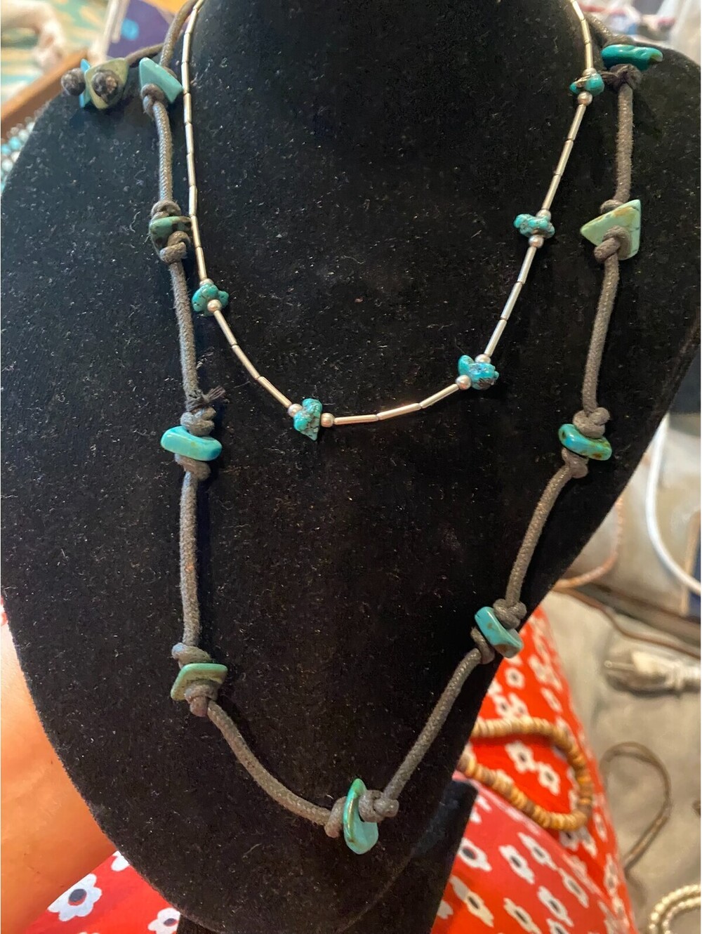 vintage boho statement necklace